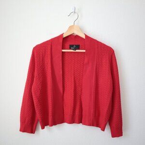 Y2K Ronni Nicole Crochet Style Cardigan Bolero | M